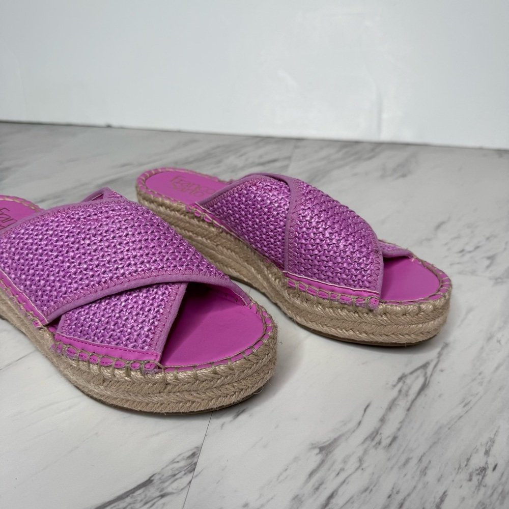 Franco Sarto Pamala Espadrille Platform Wedge Sandal 7M - Picture 10 of 14